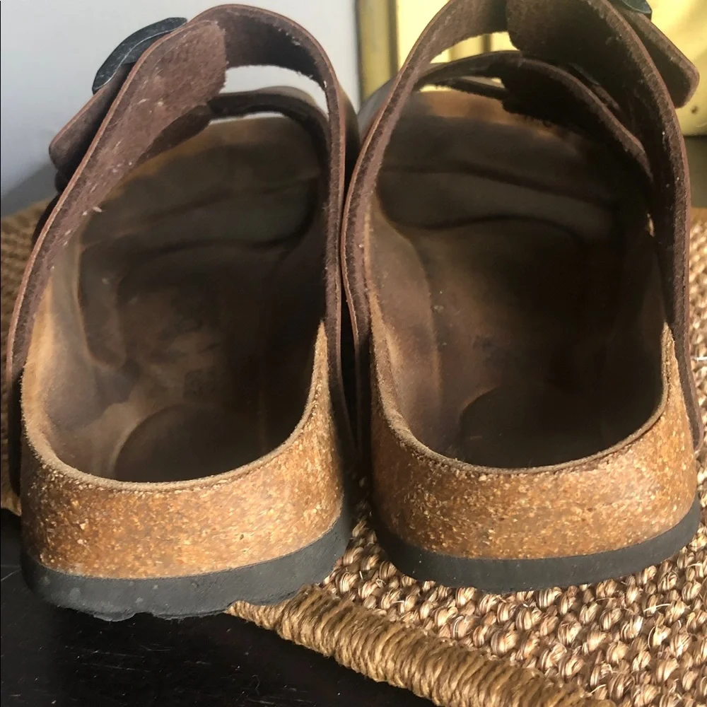 Betula Women's Brown Triple-Strap Sandals - Picture 6 of 10
